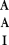 Capital letters "A" and "I" are displayed in a serif typeface on a plain white background, with the letter "A" positioned above the letter "I."
